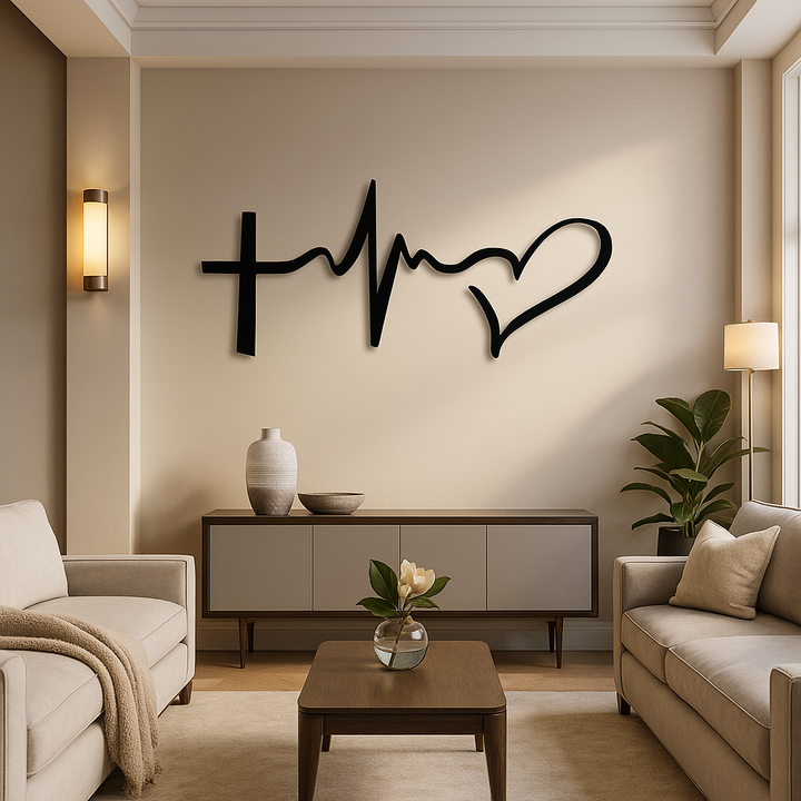 Wall art - `Faith Hope Love Symbol