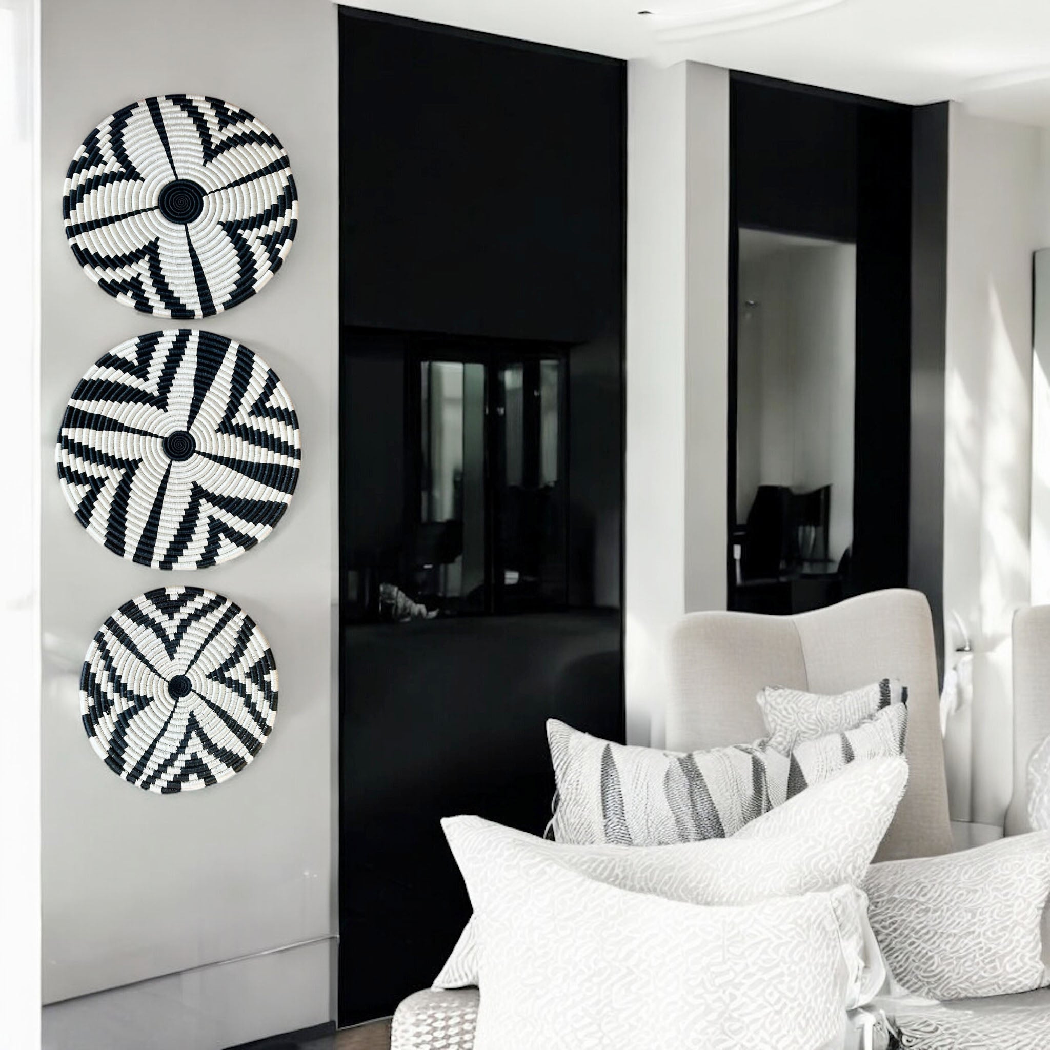 Wall art - 3 Piece Rwanda flat Sisal