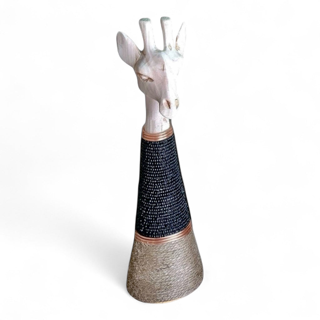 Beaded Giraffe statue