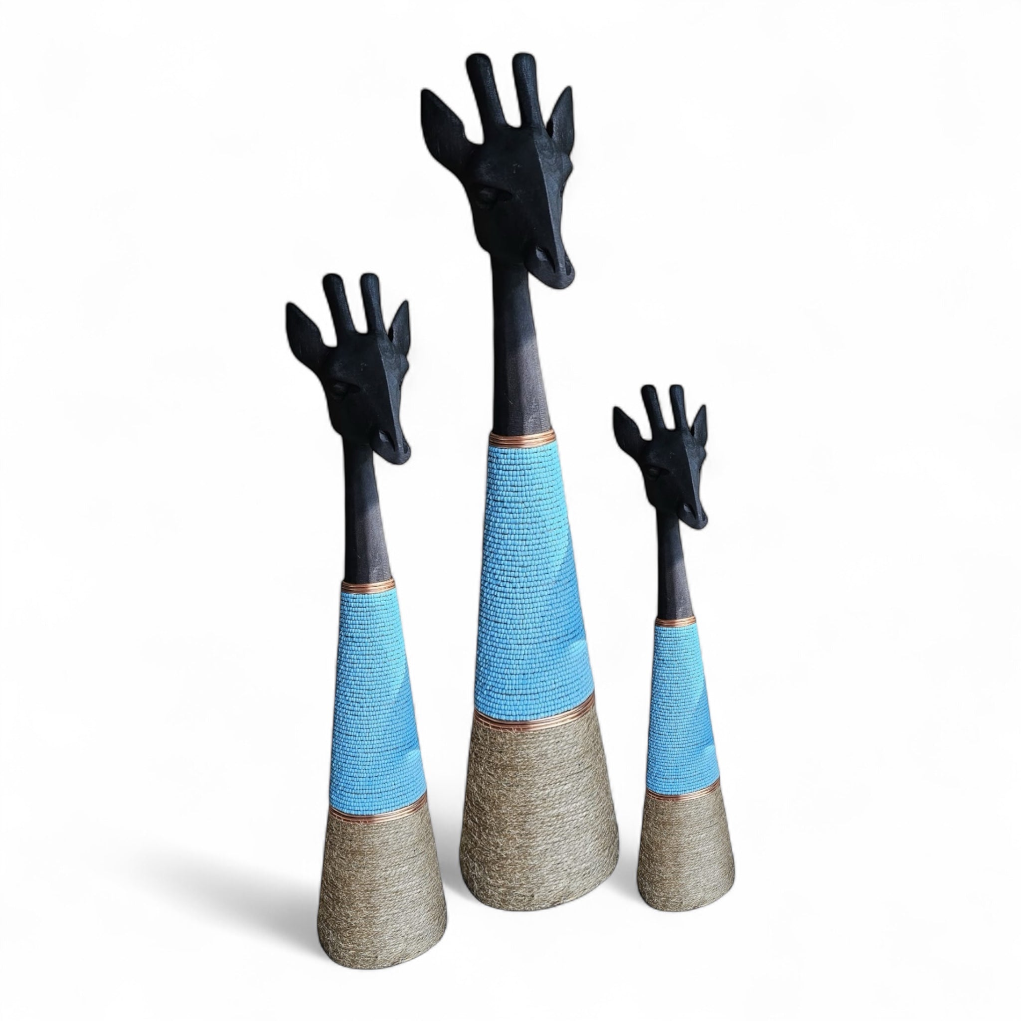 Beaded Giraffe statue