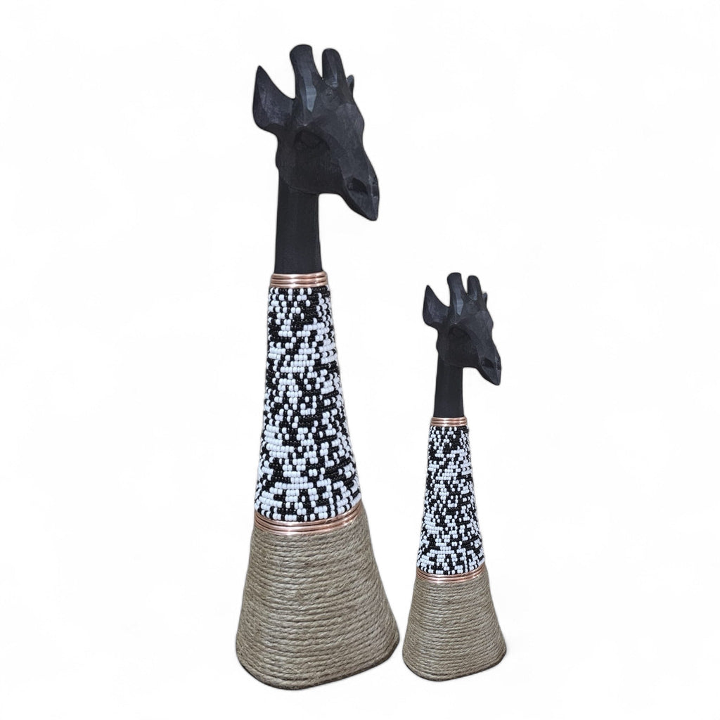 Beaded Giraffe statue