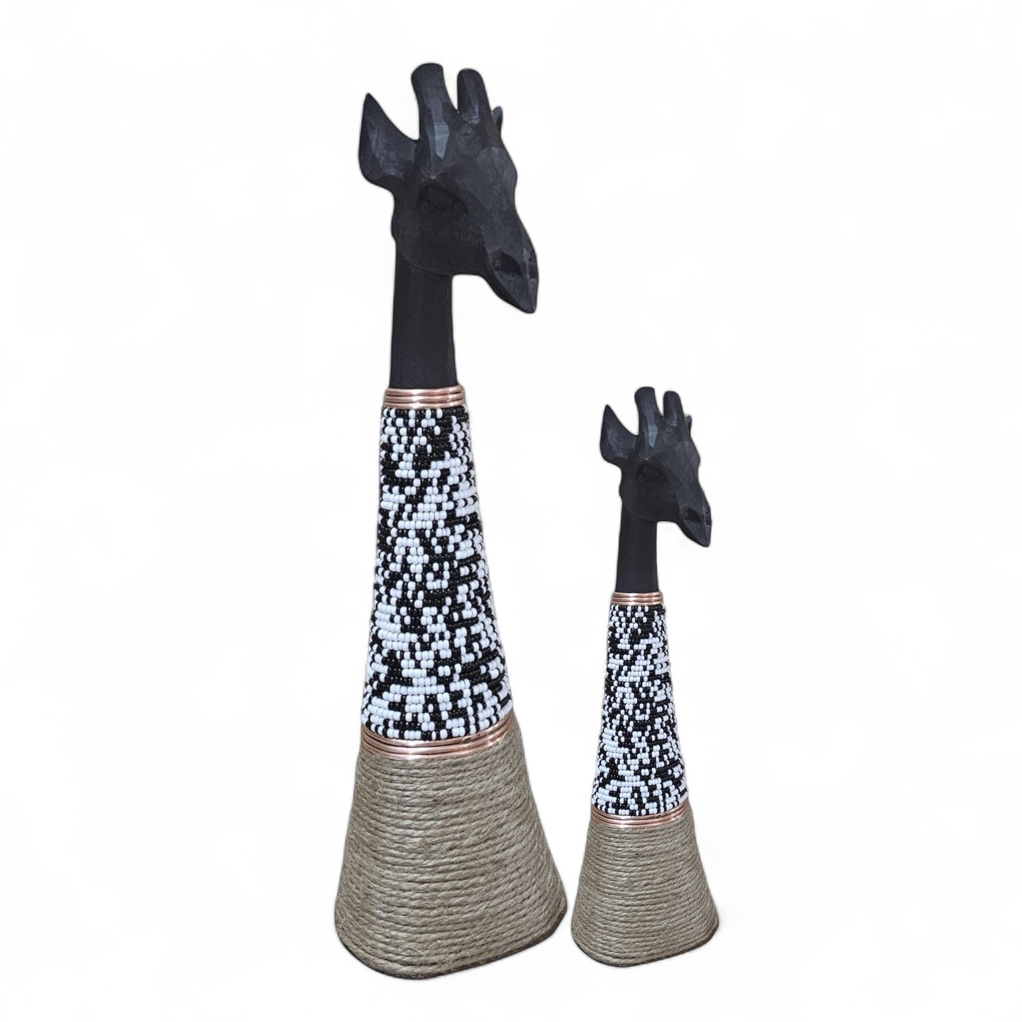 Beaded Giraffe statue