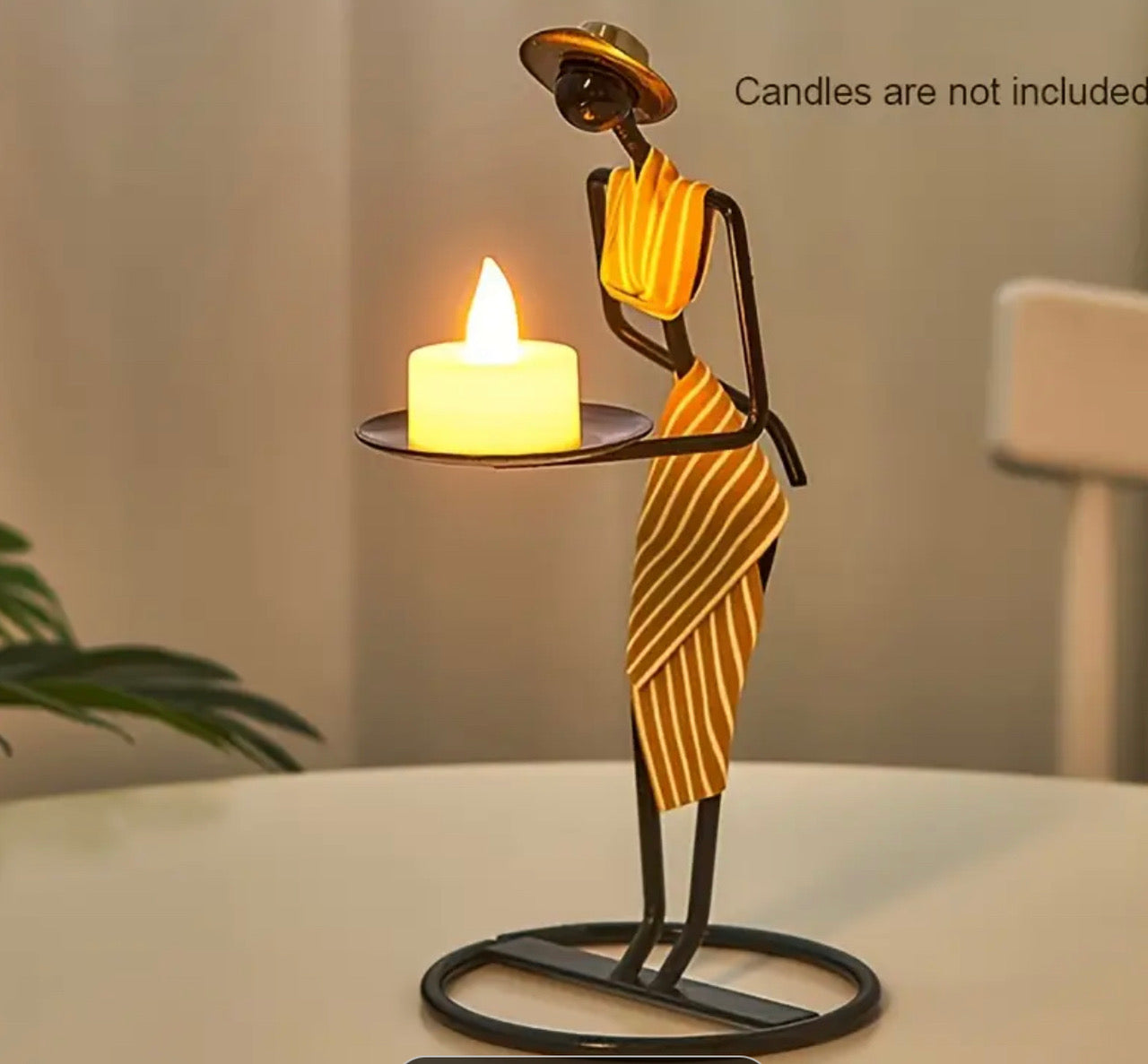Candle holders (hand made African inspired)