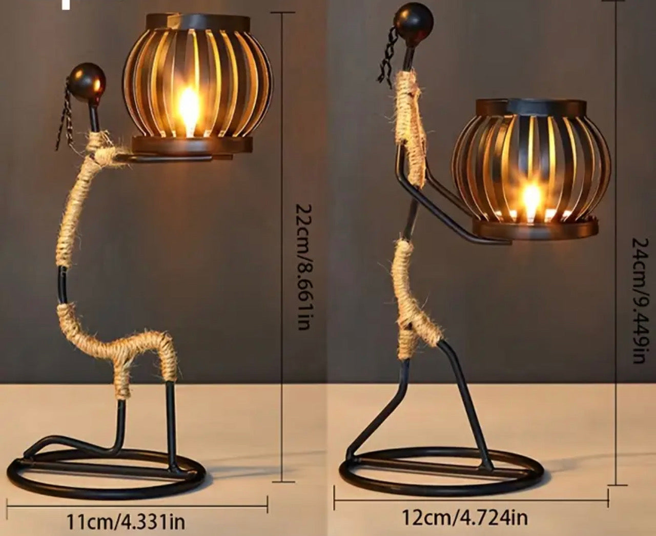 Candle holders (hand made African inspired)