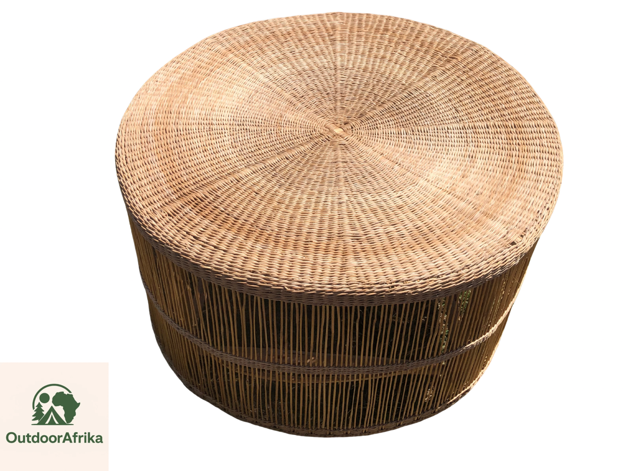 Hand woven round table