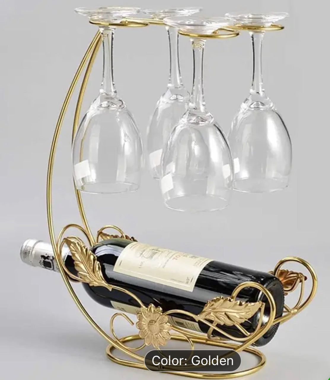 Wine bottle & glass Holder /stand