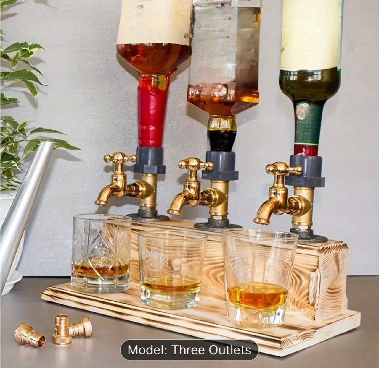 Whiskey tap dispensers